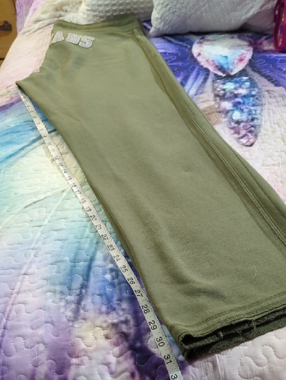 Campus Crew Michigan State Olive Green Jogger Sweatpants – Women’s Large - Picture 11 of 16